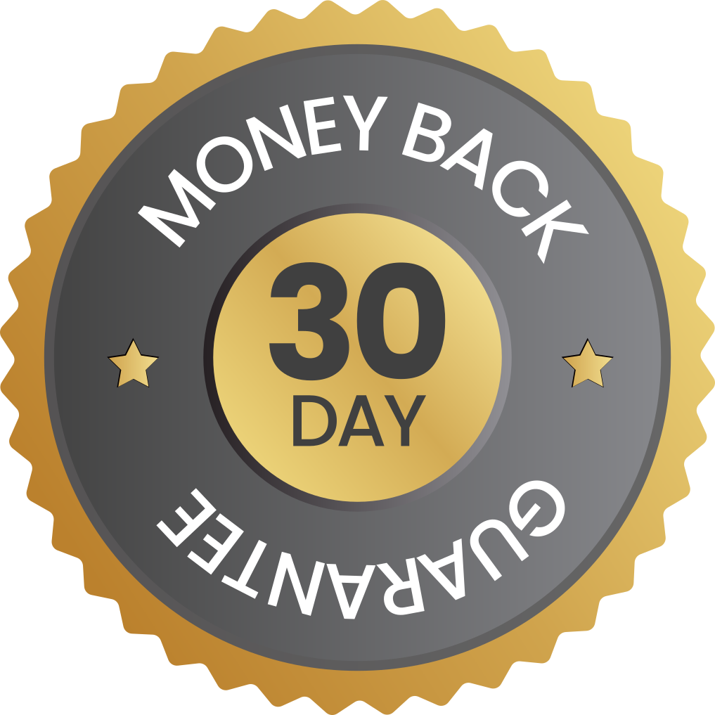 30-day money-back guarantee badge for FuelSync Pro